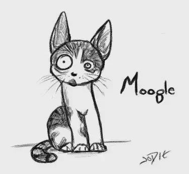 Cute Moogle doodle