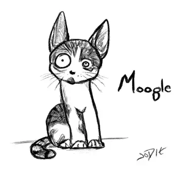 Cute Moogle doodle